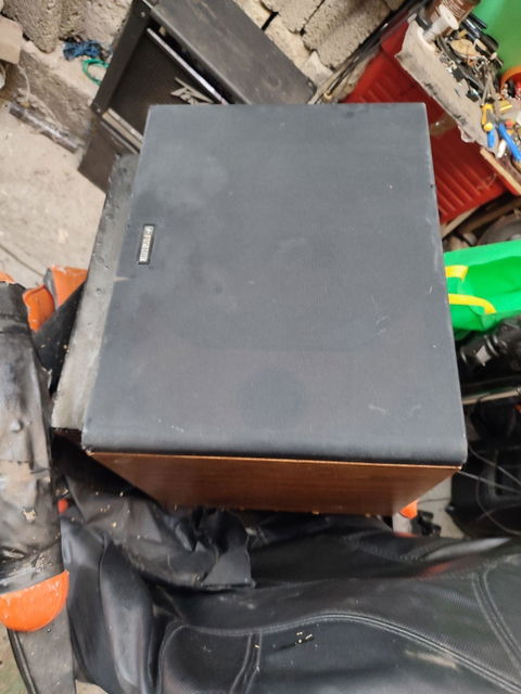 SUBWOOFER PASIVO VINTAGE FISHER 80S BUFER DE 12" CON CROSOOVER PASIVO ORIGINAL FUNCIONA PERFECTO