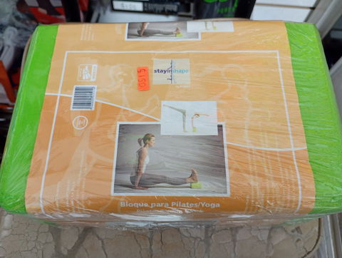 Bloque De Yoga Y Pilates Color Verde Tabique De Soporte