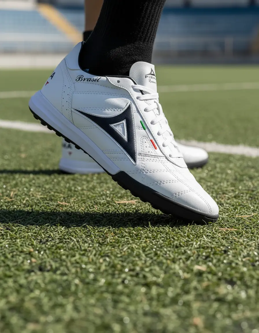 Tenis Fútbol Rápido Hombre Pirma Turf Blanco Negro #27 MX