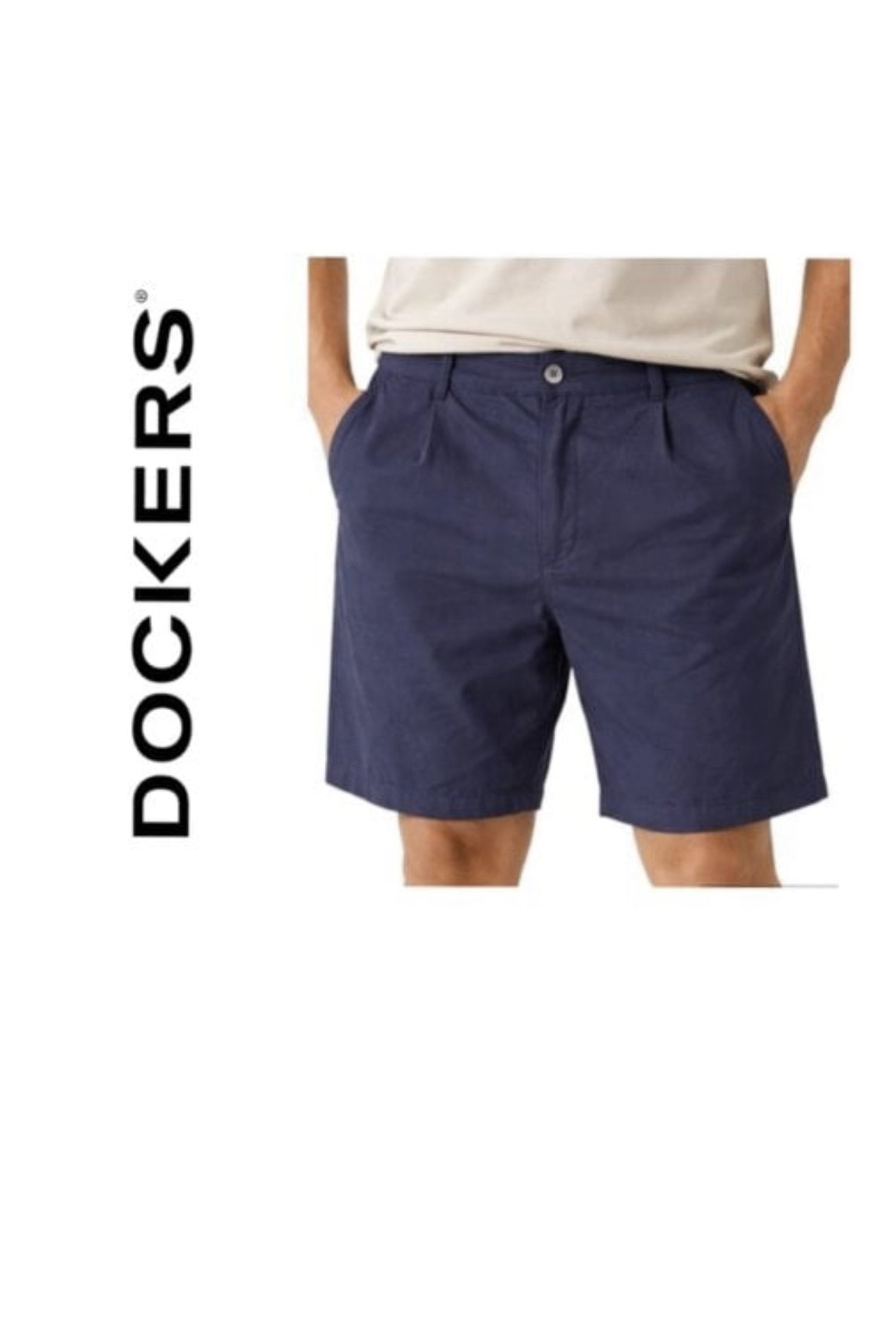 Short Dockers Azul Marino para Hombre Talla 34