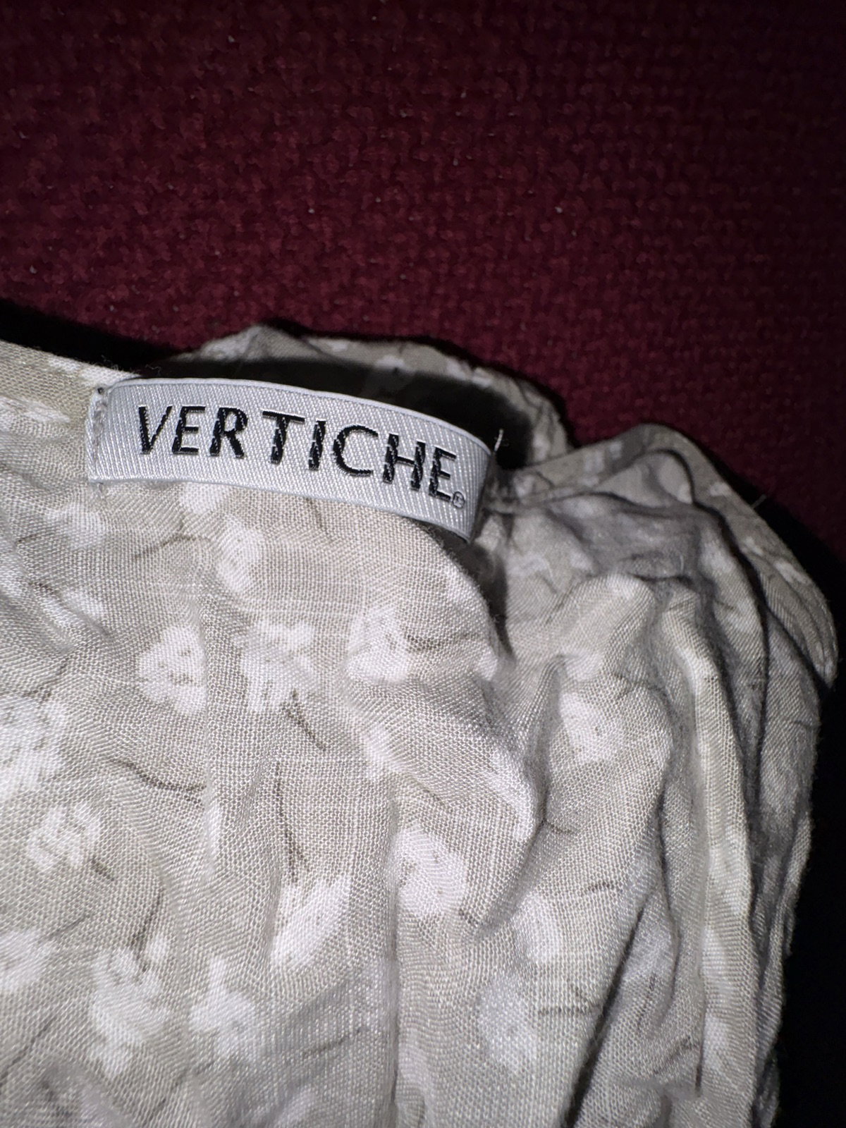 Vestido largo Vertiche con estampado de flores