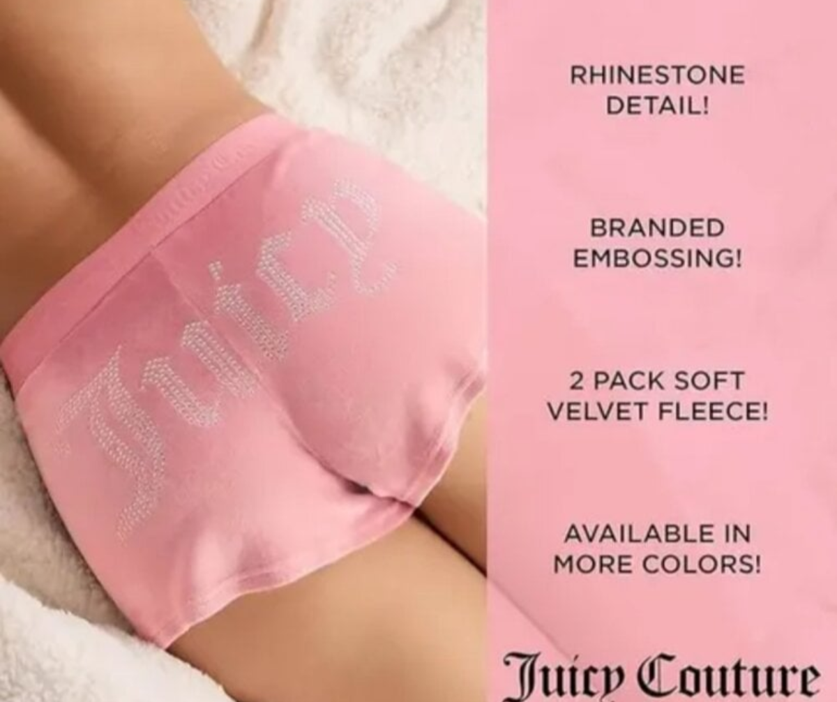 Paquete de 2 Shorts Juicy Couture Talla L - Nuevos