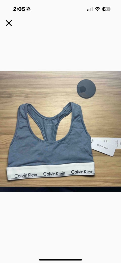 Bralette Calvin Klein Nuevo con Etiqueta Talla XS