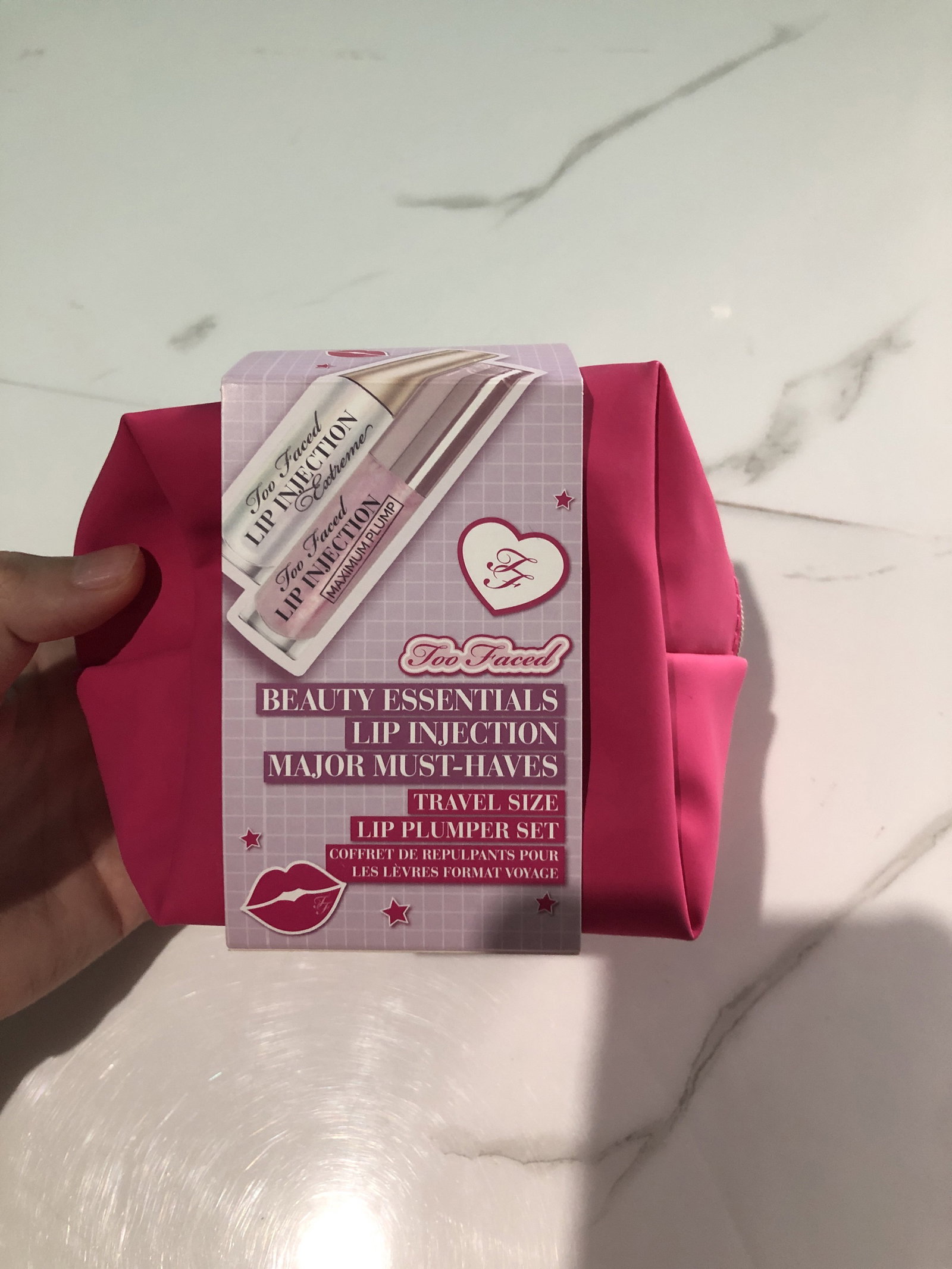 Set de 2 Mini Gloss Too Faced - Lip Injection Travel Size