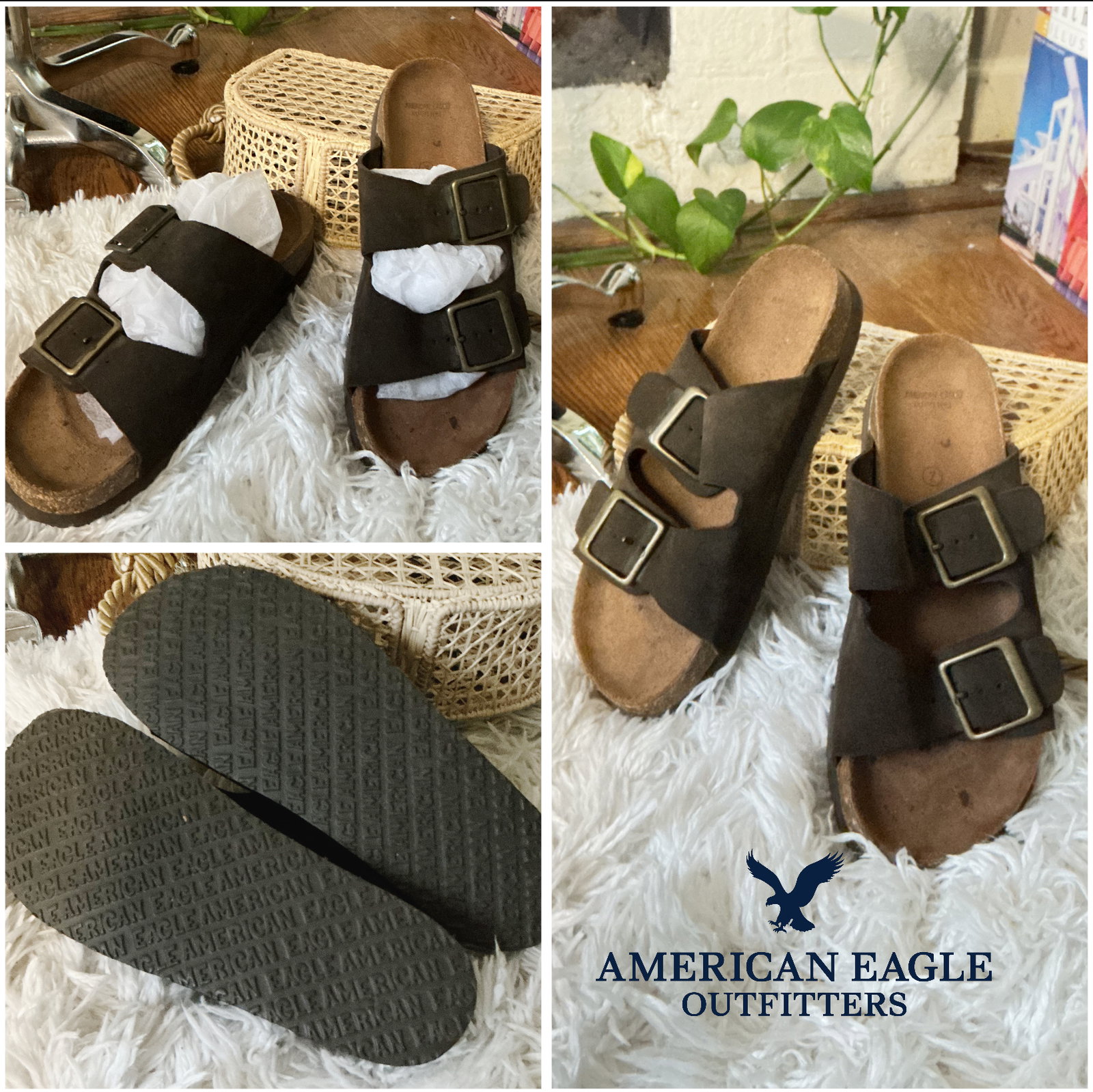 Sandalias tipo Birken de American Eagle - Nuevas
