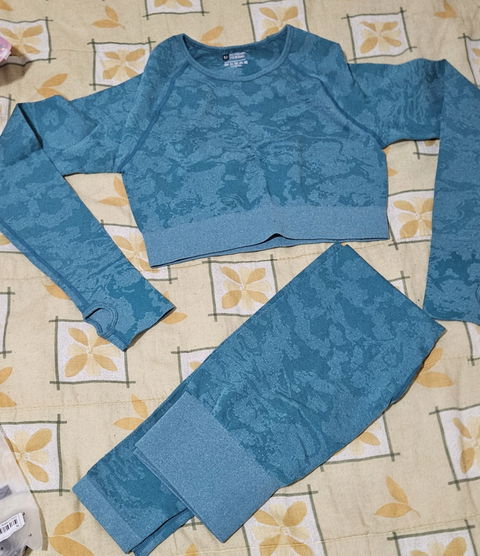 Conjunto de Gimnasio Talla M Nuevo - Color Aqua