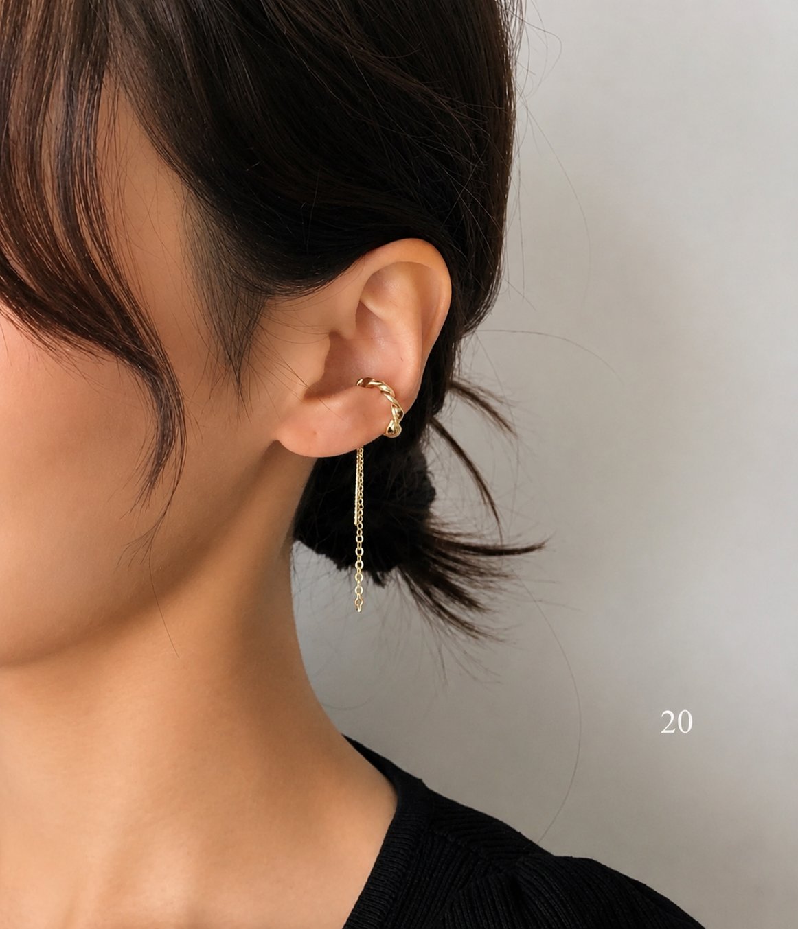 Arete Colgante Sin Perforación Ajustable
