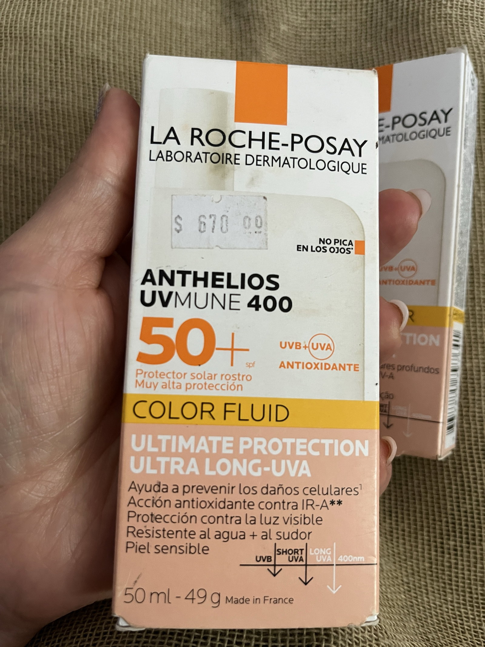 Protector Solar La Roche-Posay Anthelios UVmune 400 50ml precio por unidad 