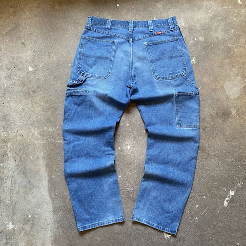 Pantalones Wrangler Carpintero 34x32 Corte Recto Azul