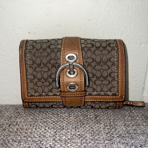 Cartera Coach Vintage Y2K Mini Soho Brown & Khaki