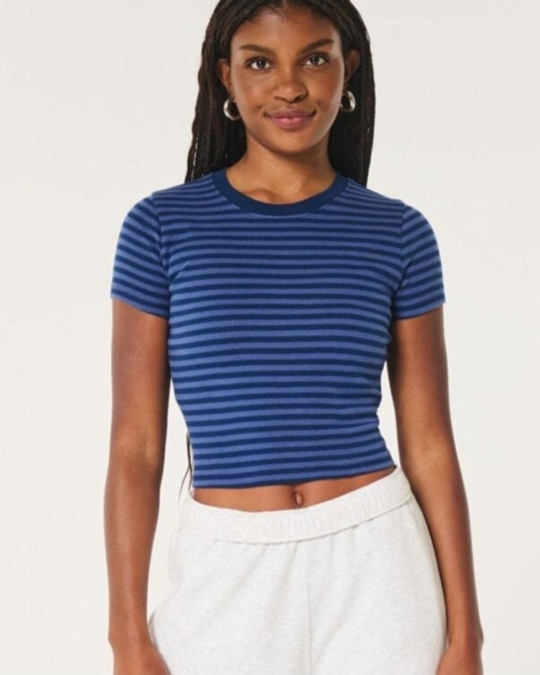 Playera azul Hollister 