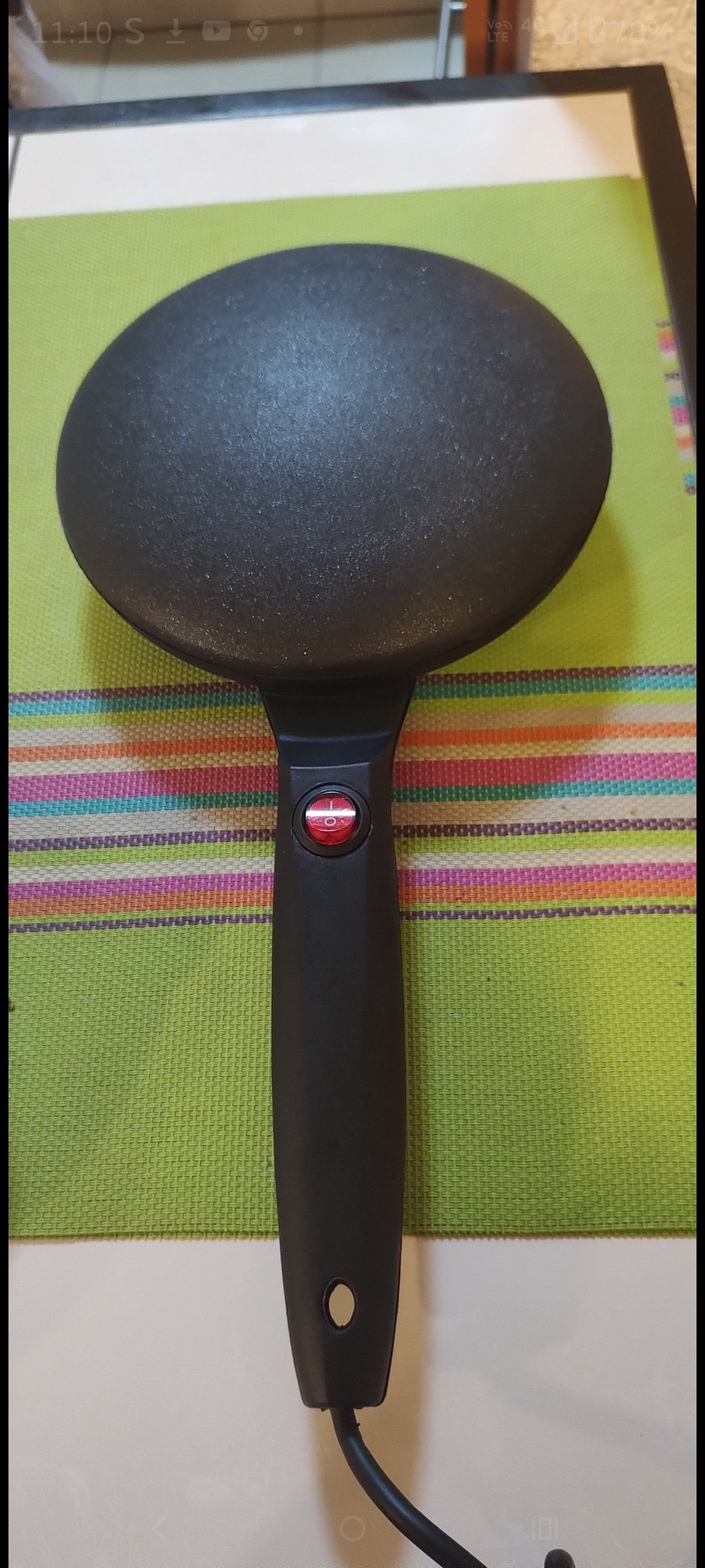 Sartén eléctrico antiadherente para crepas 20 cm