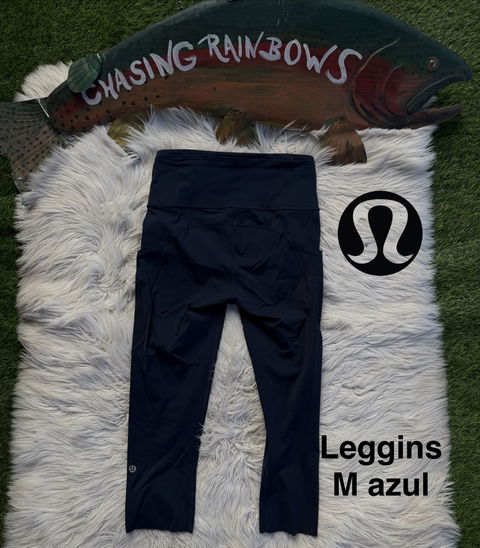 Leggings Lululemon Azul Marino M en Buen Estado