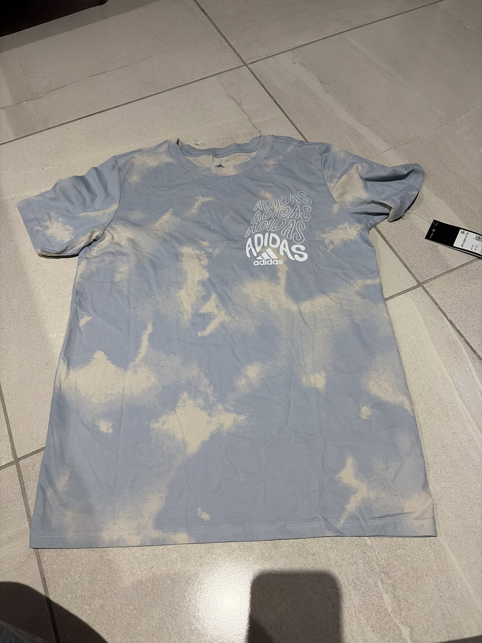 Playera Adidas AOP Fluidity SS Tee L (14/16) Nueva con Etiqueta