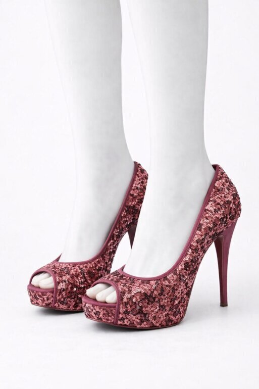 Tacones Westies Lentejuela Rosa Talla 2.5 MX