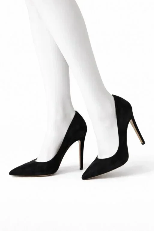 Tacones negros de gamuza tipo stiletto Jessica Simpson - Buen estado