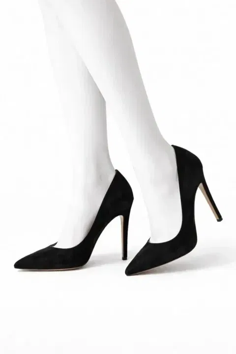 Tacones negros de gamuza tipo stiletto Jessica Simpson - Buen estado