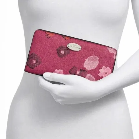 Billetera Coach Original con Diseño Floral