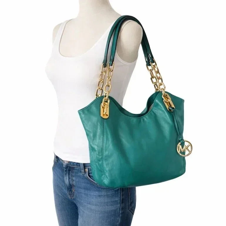 Bolso Michael Kors Lillie Color Aqua en Buen Estado