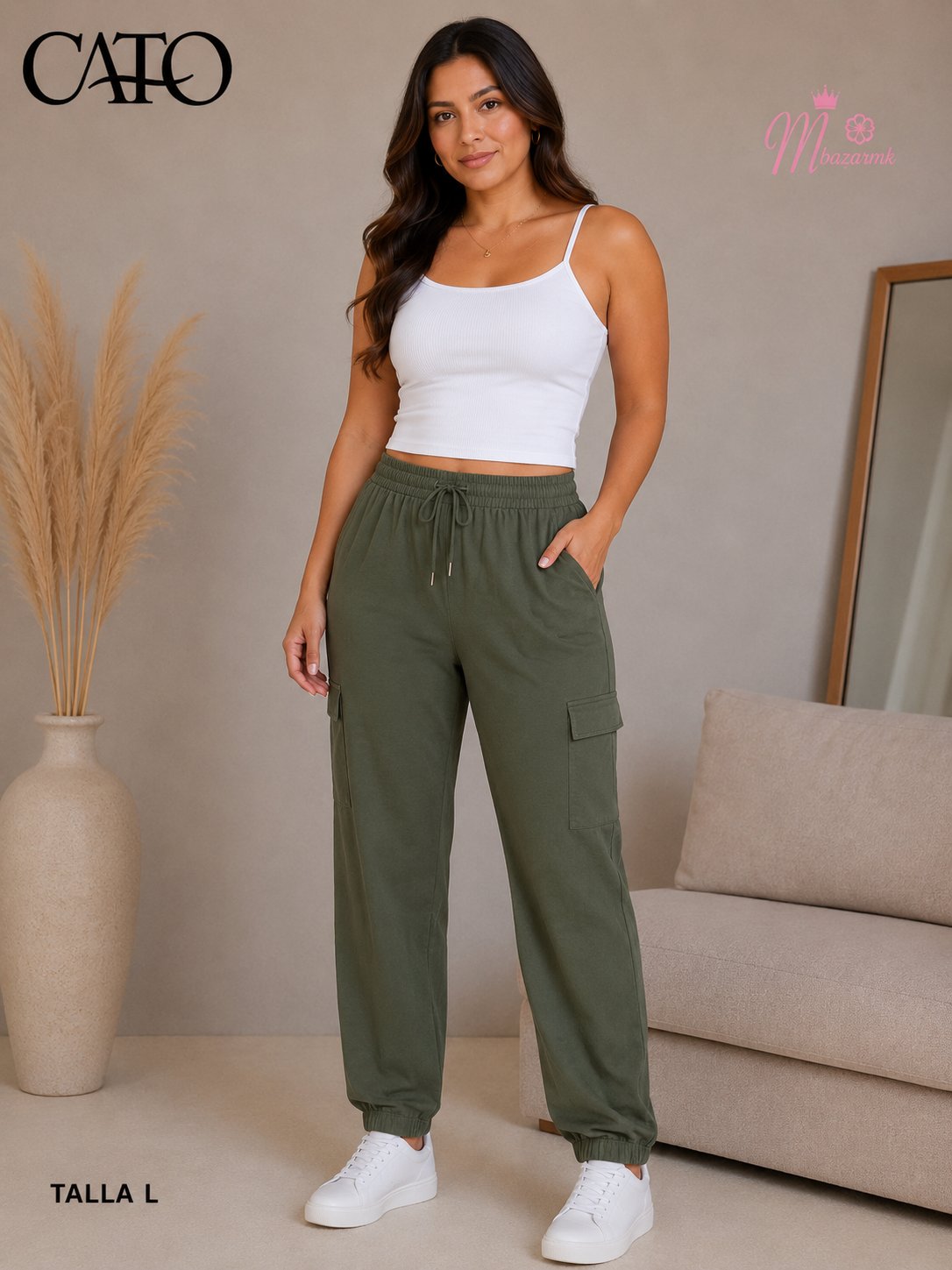 Jogger Ligero Verde Olivo Dama 🌿✨