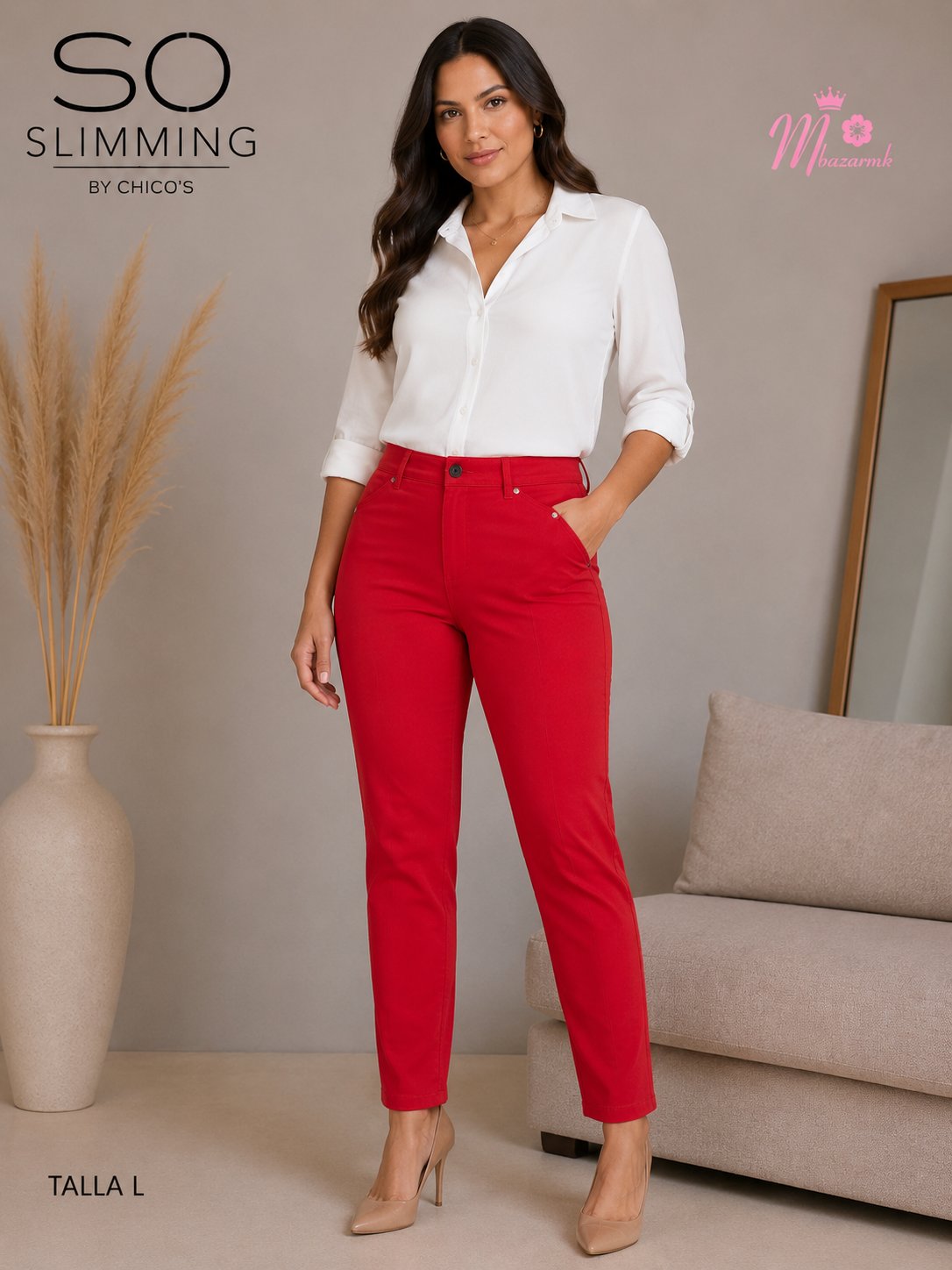 Pantalón Rojo Control Moldeador
