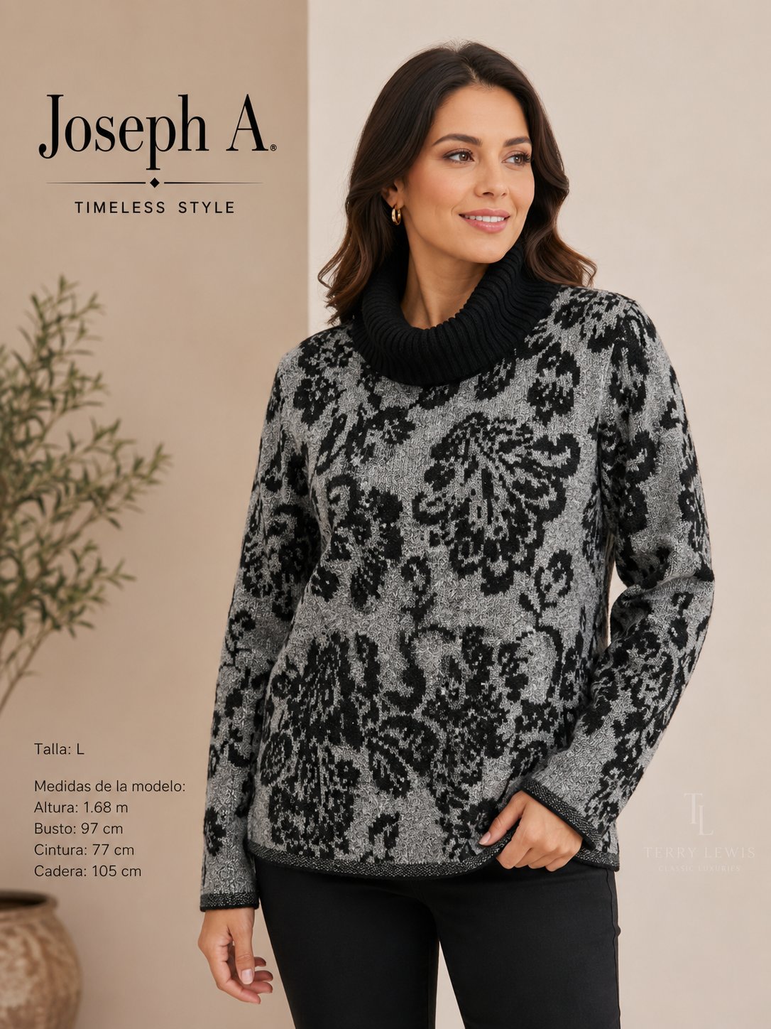JOSEPH A. | Poncho Suéter Cuello Tortuga