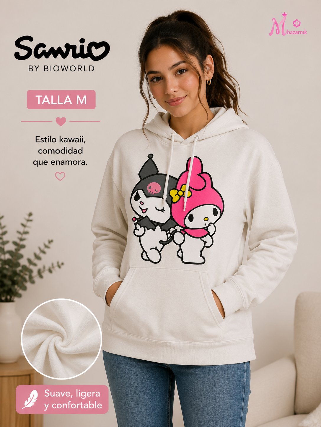Hoodie My Melody + Kuromi Sanrio
