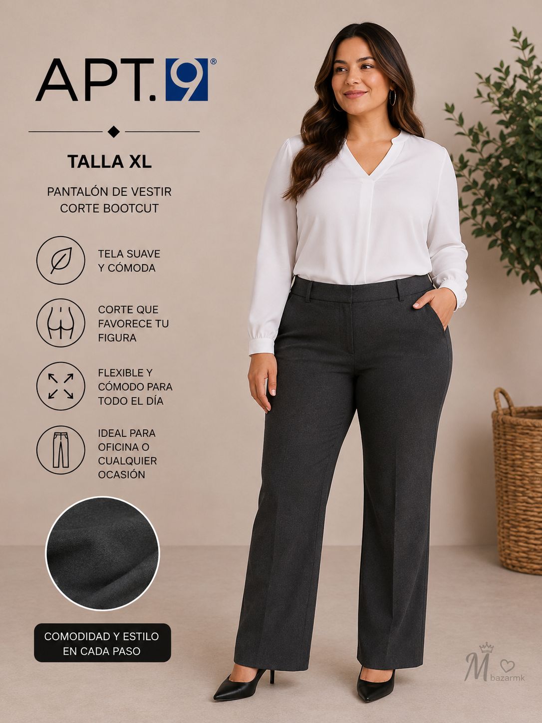 Pantalón APT. 9 Nuevo con Etiqueta Talla XL-XXL
