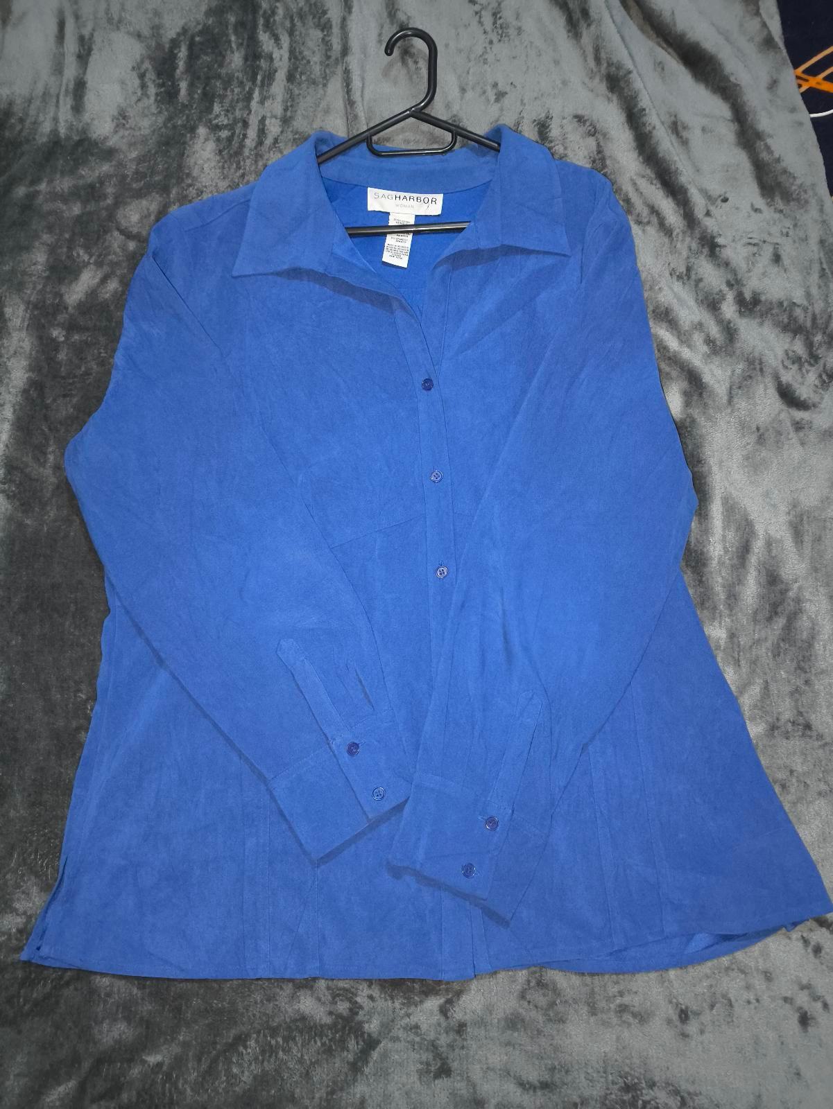 Camisa SAG HARBOR WOMAN 20W 2XL Azul Rey