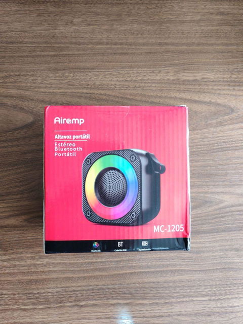 Bocina Portátil Inalámbrica Bluetooth 3" Con Luz LED RGB Mod. MC-1205