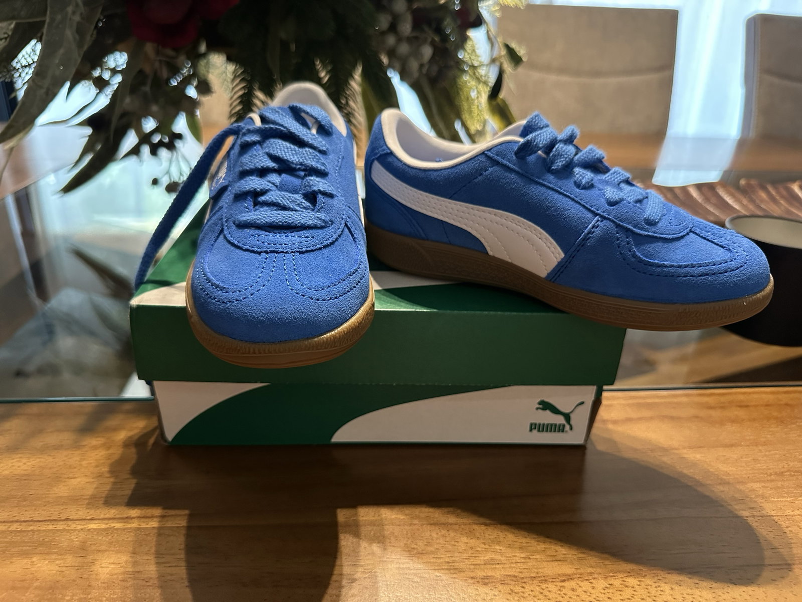 Tenis Puma Palermo Azul Talla 17.5MX Nuevos en Caja