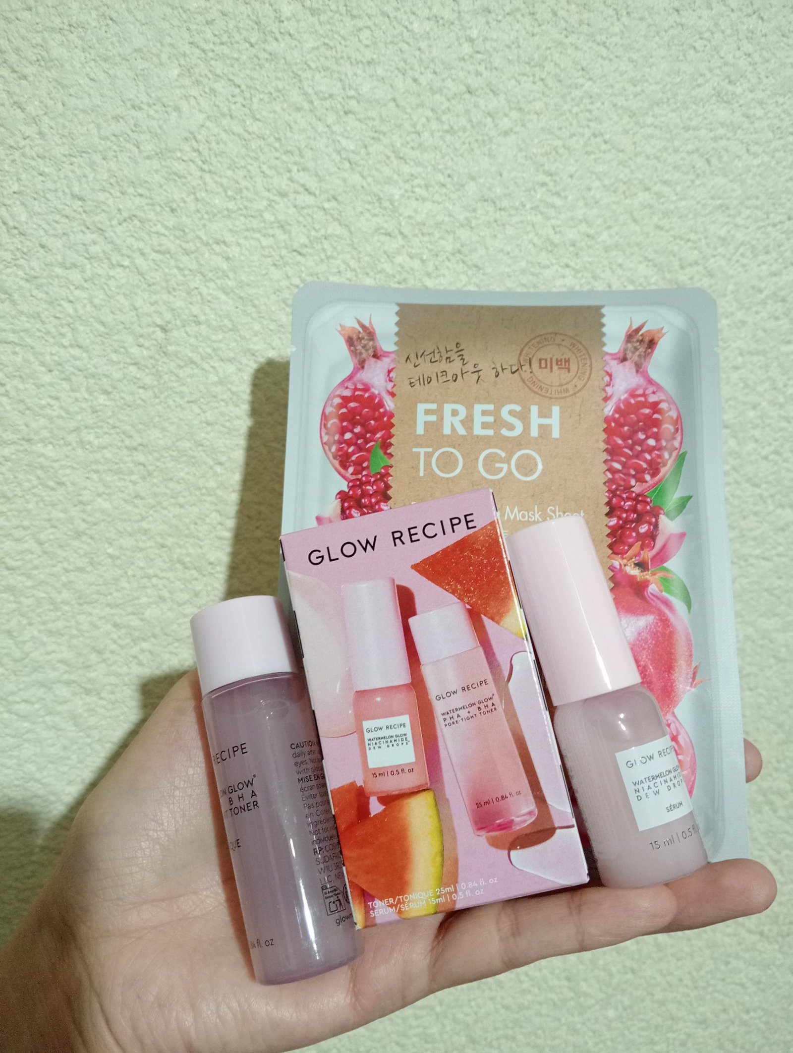 Mini Kit Glow Recipe para Piel Mixta - Incluye Tónico, Suero y Mascarilla