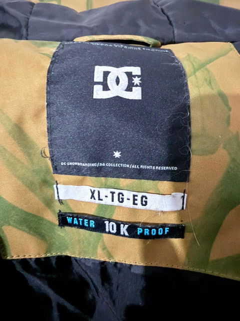 Chamarra DC XL TG EG Impermeable 10K Proof