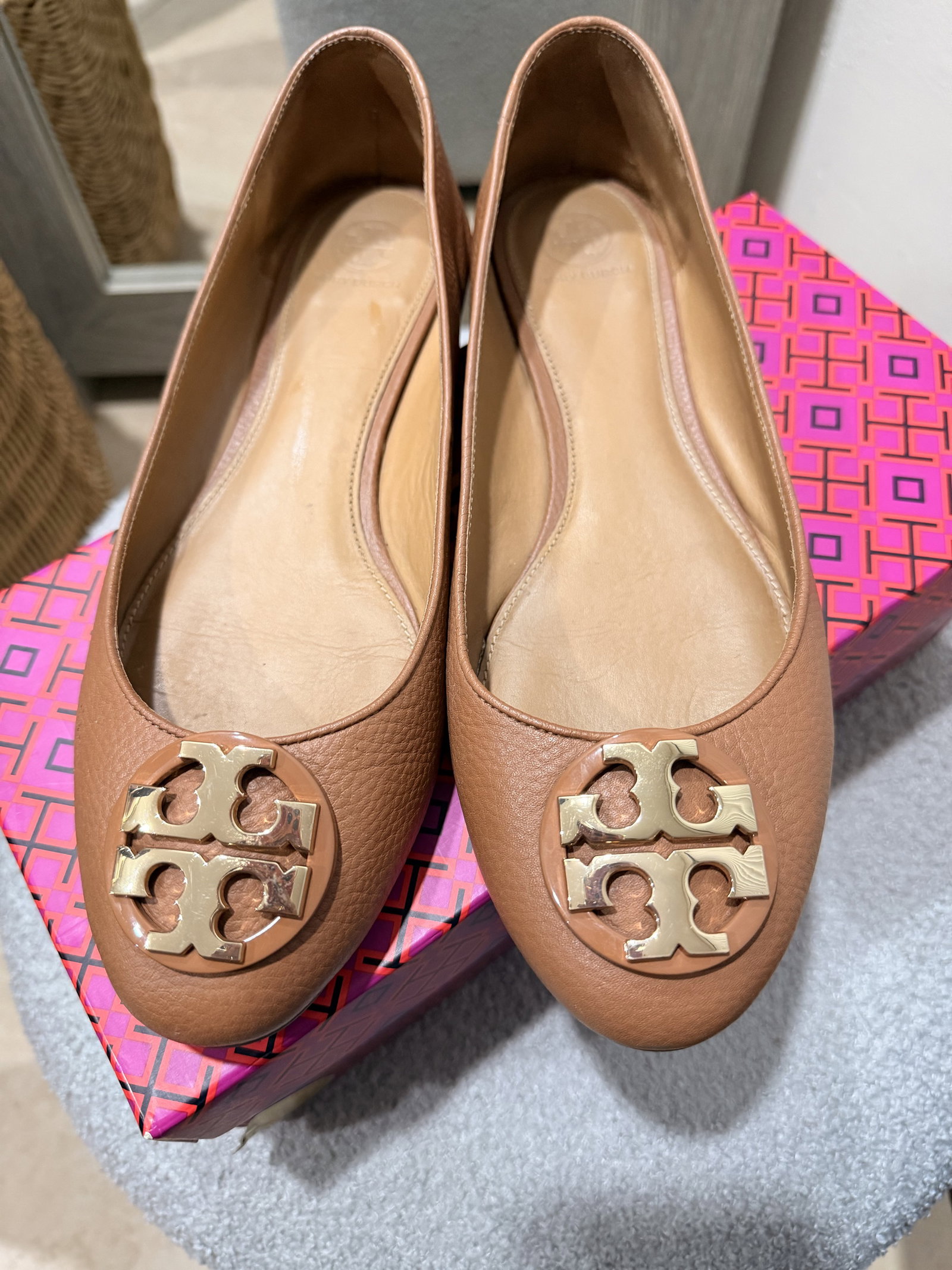 Flats Tory Burch Modelo Claire Royal Tan