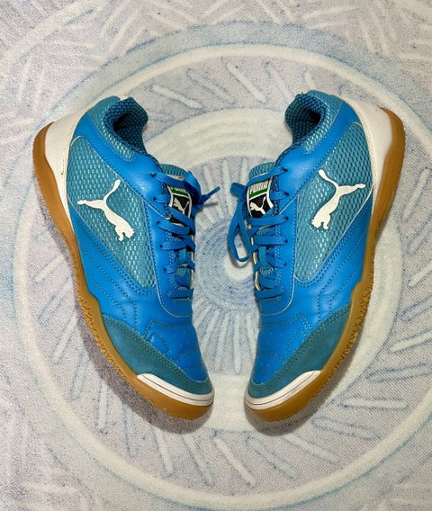 Tenis PUMA PRESSING BLUE #27 en Buen Estado