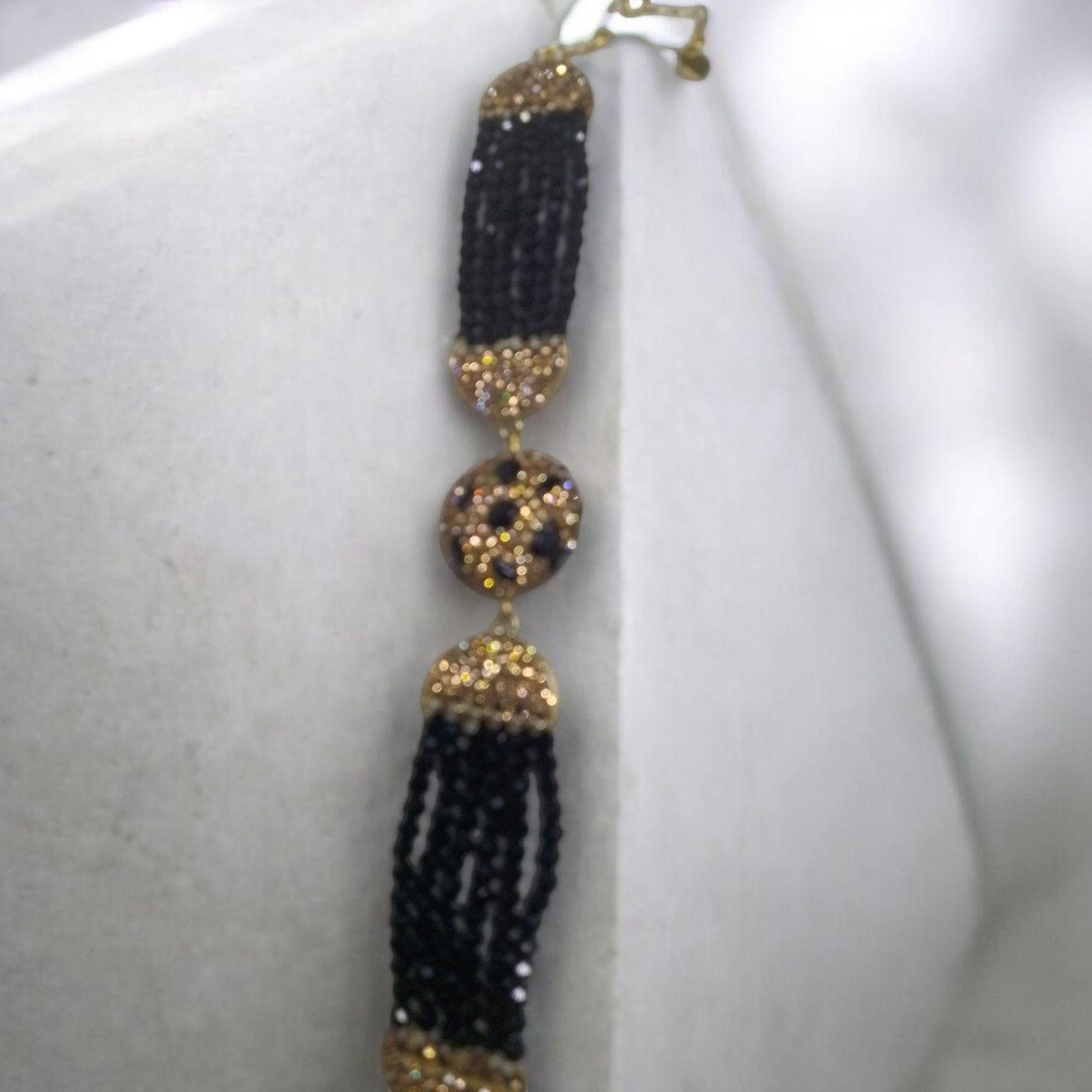 Pulsera de cristal ajustable con extensión