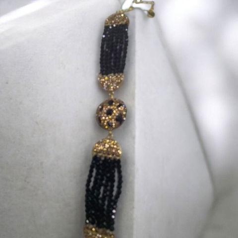 Pulsera de cristal ajustable con extensión