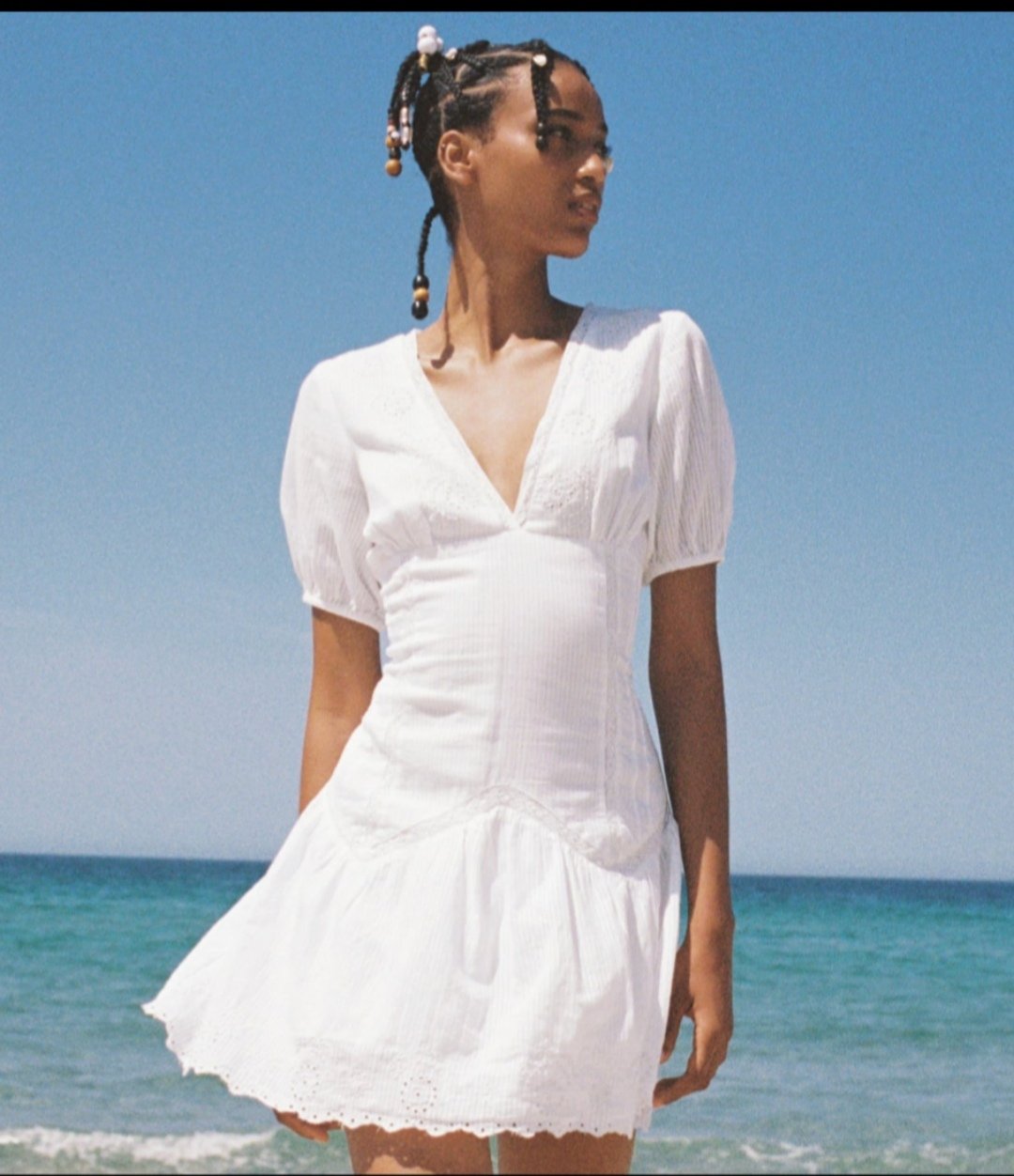 Vestido 100% algodón Zara