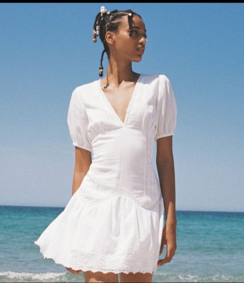 Vestido 100% algodón Zara