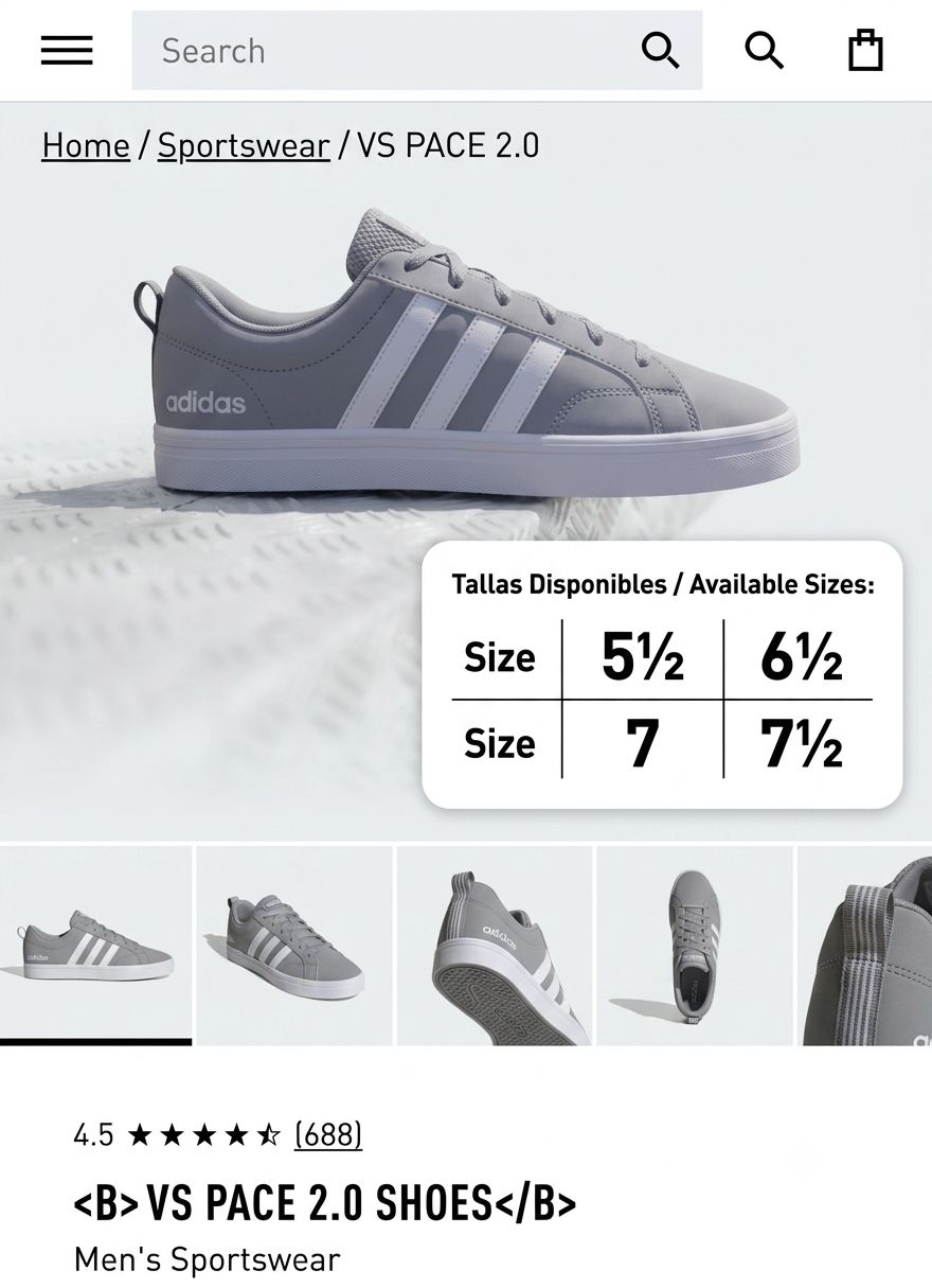 Adidas Vs space 
