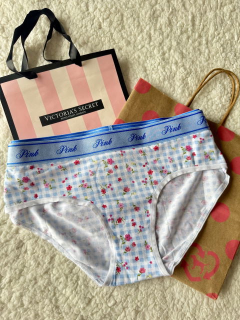 Panty PINK VS azul floral