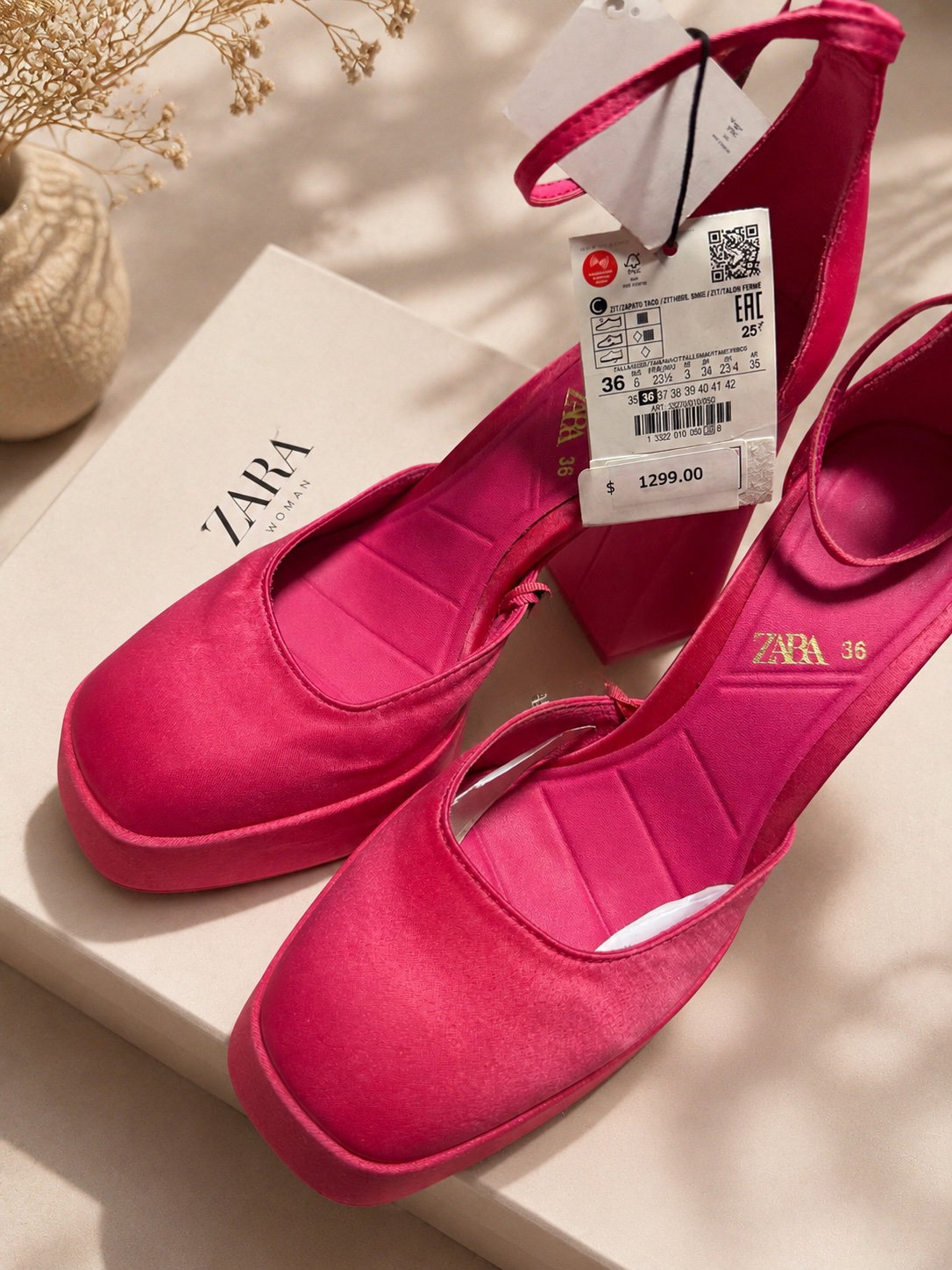 Zapatos Zara Rosa Talla 36 Nuevos