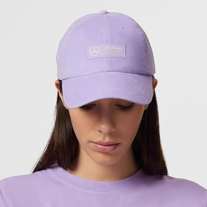 Gorra Mercedes Lila Original Seminueva