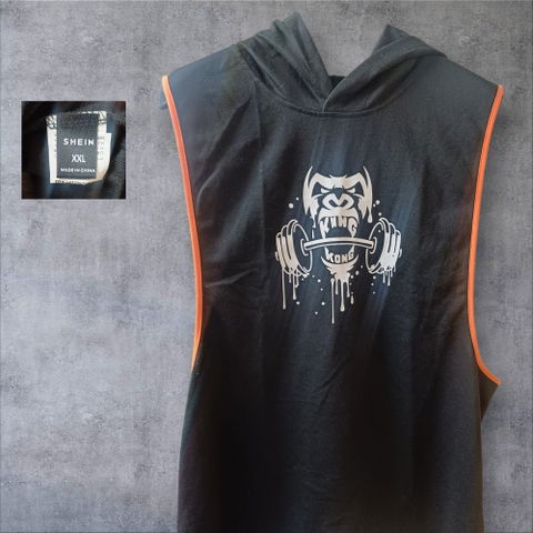 Playera Fitness SHEIN XXL con Capucha