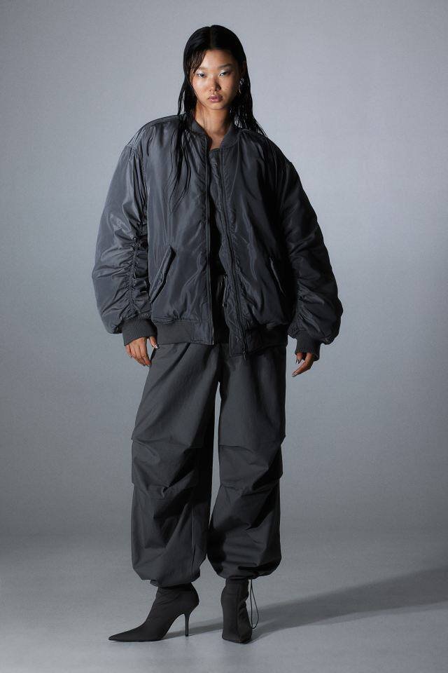 Cazadora Bomber Acolchada Oversize H&M Talla L/XL