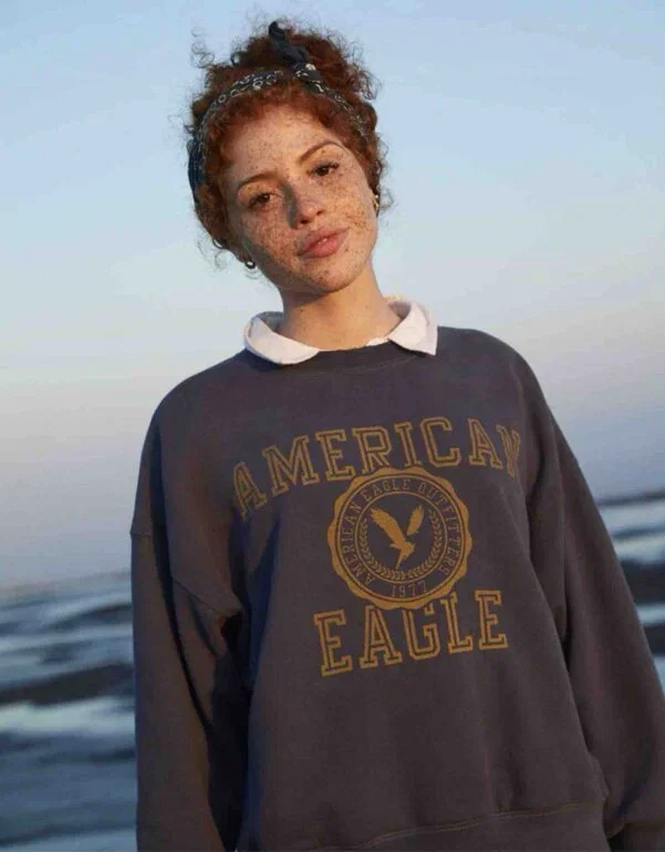 Sudadera Vintage American Eagle Súper Soft Talla M/L