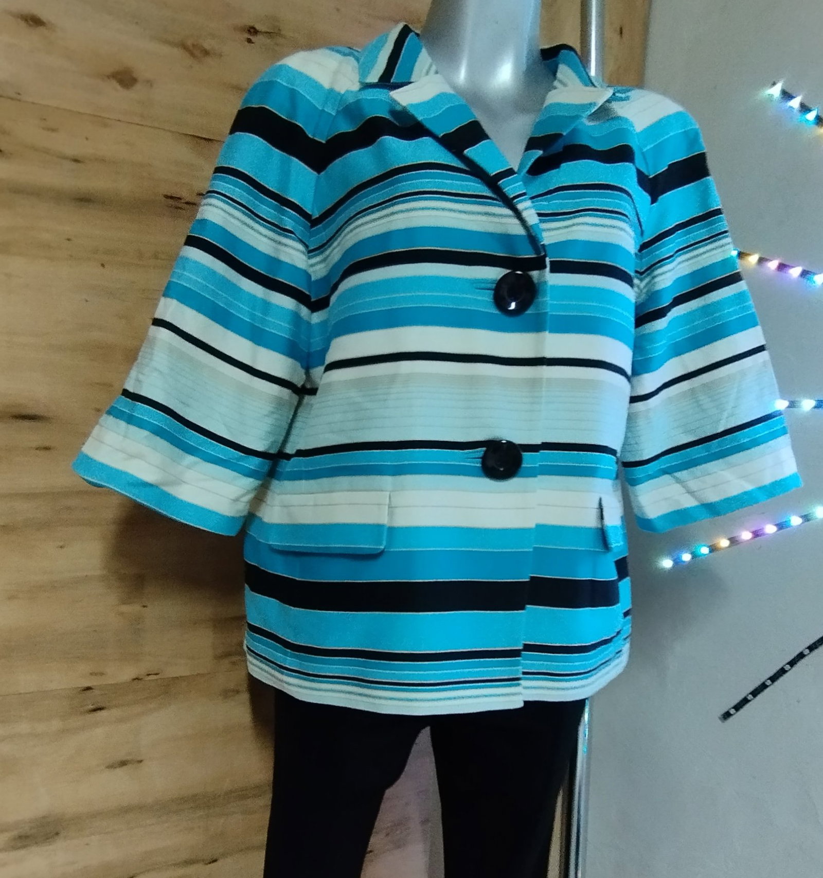 Blazer Talbots Azul con Rayas