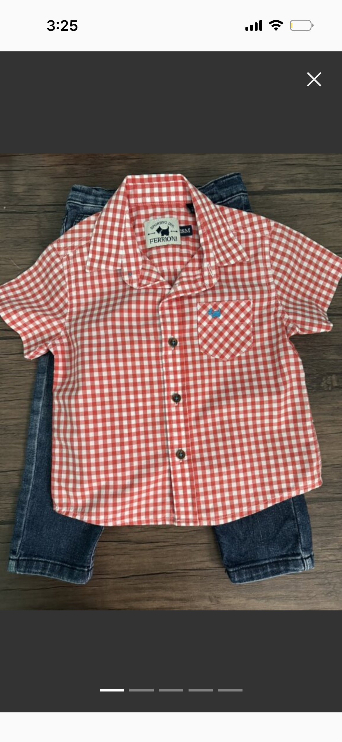 Camisa y jeans de bebé 12 M 