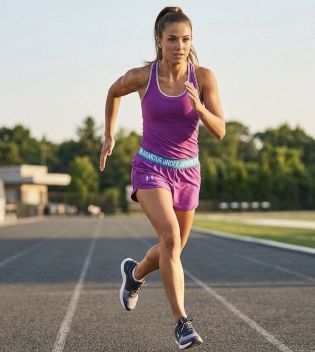 Short morado Under Armour para mujer