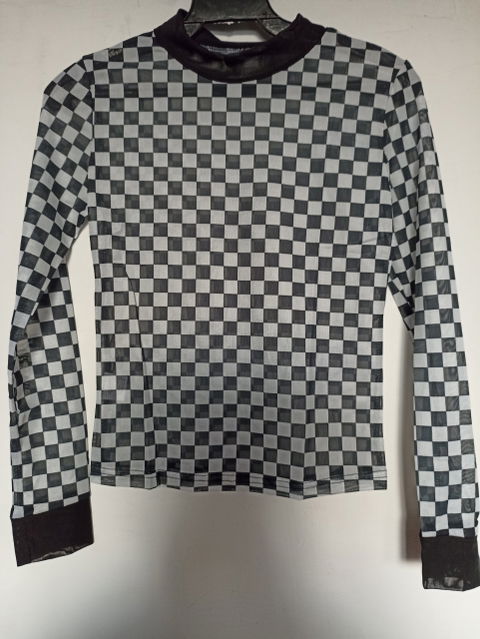Blusa mesh a cuadros
